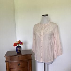 Lauren Conrad Blush Buttondown Top, Size XS